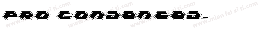 pro condensed字体转换